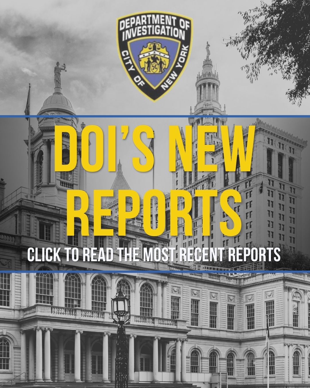 DOI's New Reports. Click to read the most recent reports.
                                           